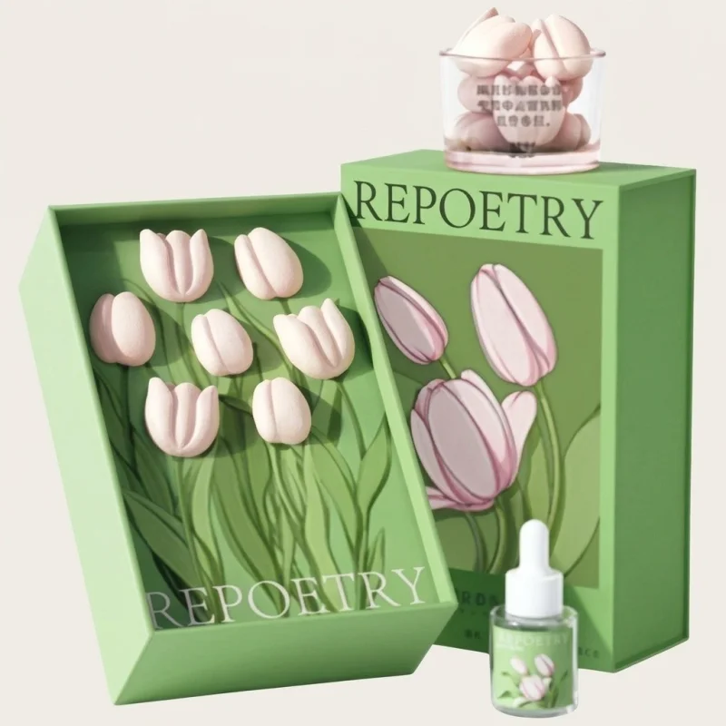 REPOETRY Tulip Fragrance Essential Oil Set with Aromatherapy Diffuser Stones - Main Image