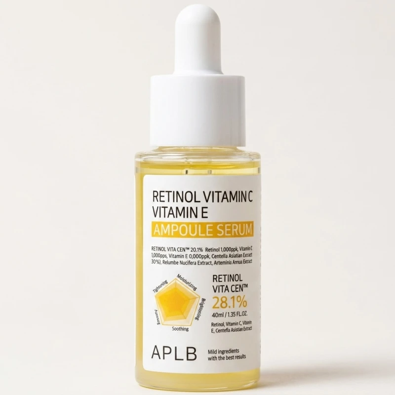 APLB Retinol Vitamin C Vitamin E Ampoule Serum (40ml) - Revitalizing Skin Care - Main Image
