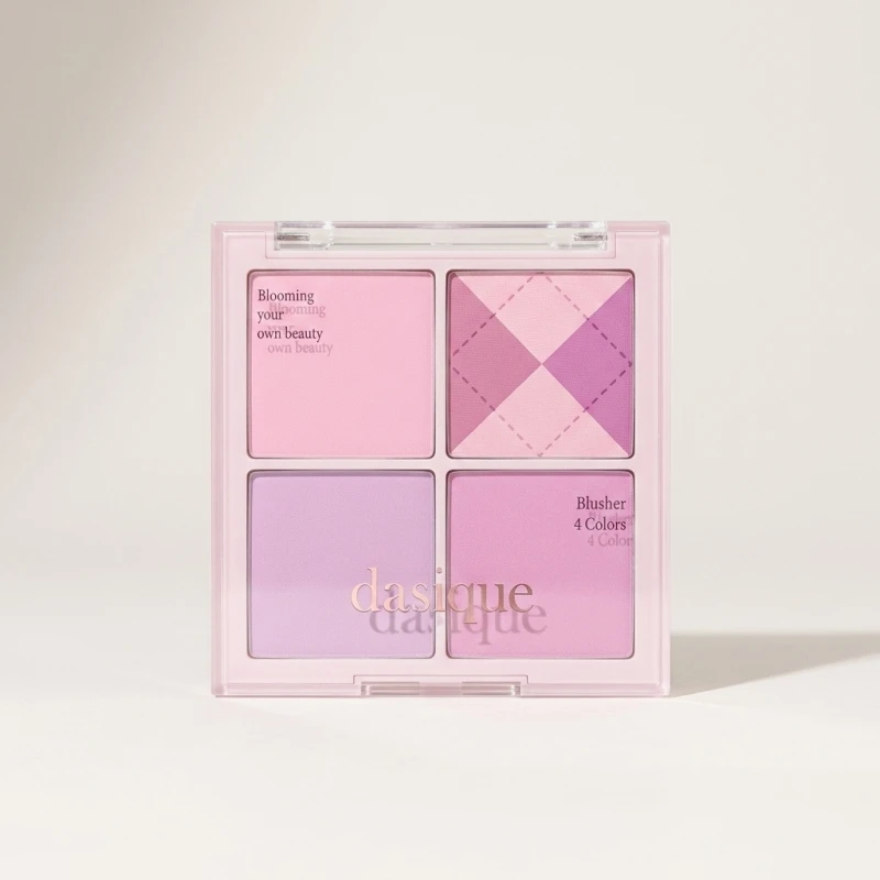 Dasique Blending Mood Cheek 05 Violet Knit - Cool-Toned 4-Color Blush Palette - Main Image