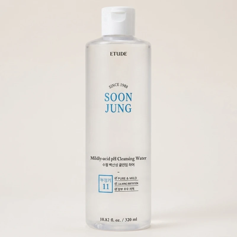 ETUDE Soon Jung Low pH Cleansing Water 320ml - Gentle Sensitive Skincare - Main Image
