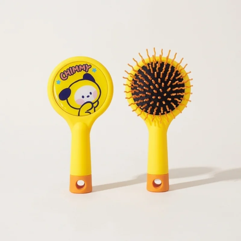 BT21 Minini Chimmy Hair Brush - Detangling Paddle Brush with Mirror - Main Image