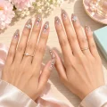 Semicured Gel Nail Strips with 3D Butterfly Accents and Cat-Eye Gradient 2