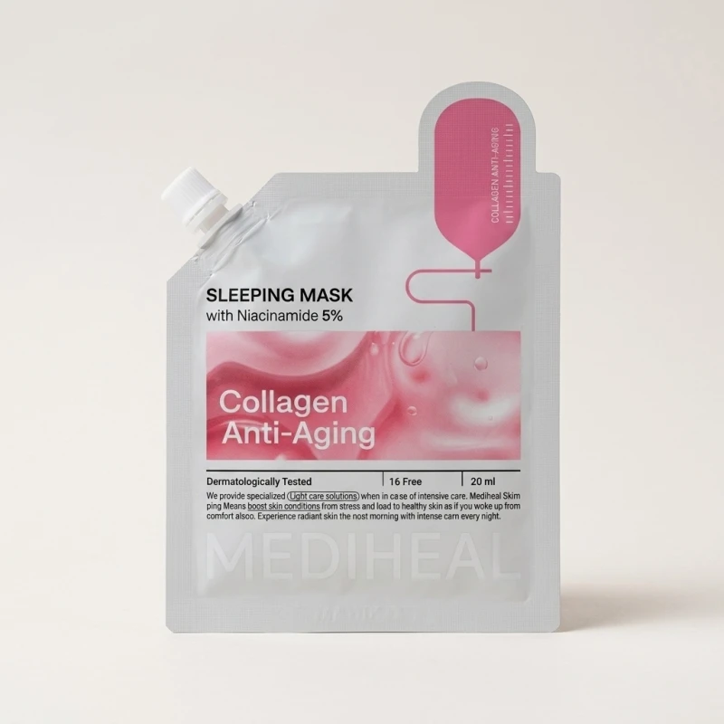 MEDIHEAL Collagen Anti-aging Sleeping Mask with 5% Niacinamide, 20ml - Main Image