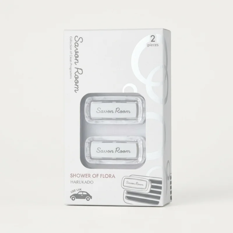 HARUKADO Sabon Room Car Vent Clip Fragrance, Shower of Flora, 2-Piece Set - Main Image