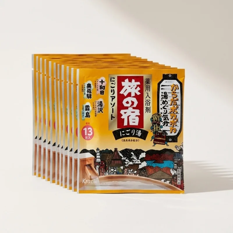 Kracie Tabino Yado Milky Bath Salt Assortment, Japanese Hot Spring, 12 Packs - Main Image