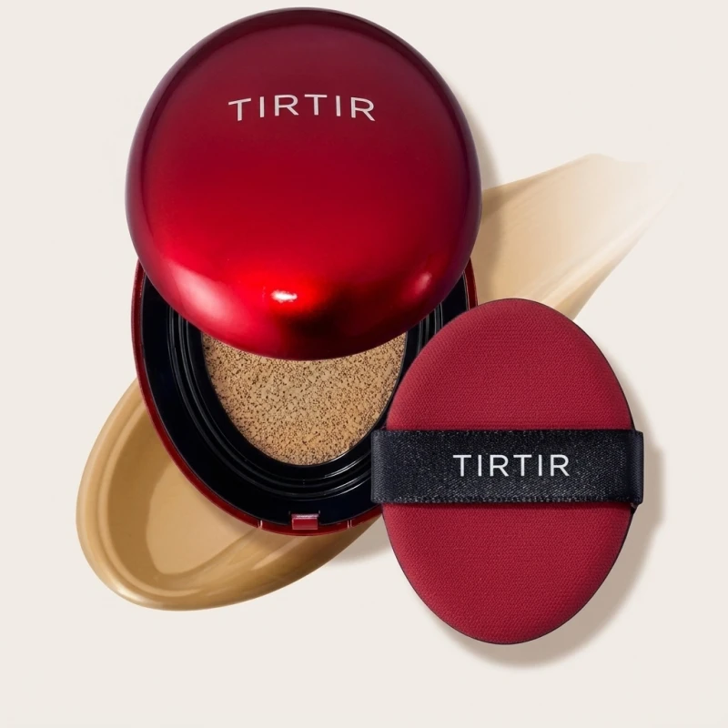 TIRTIR Mask Fit Red Cushion Foundation, 33W Ginger, High Coverage Finish - Main Image