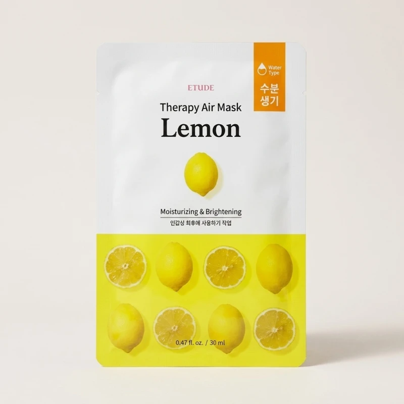 Etude 0.2 Therapy Air Mask Lemon - Brightening & Hydrating Sheet Mask - Main Image