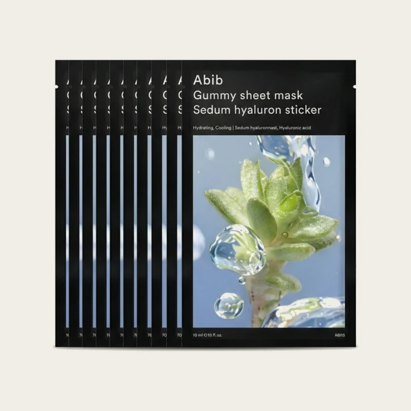 Abib Gummy Sheet Mask Heartleaf Sticker Soothing Face Mask, 10 Count - Main Image