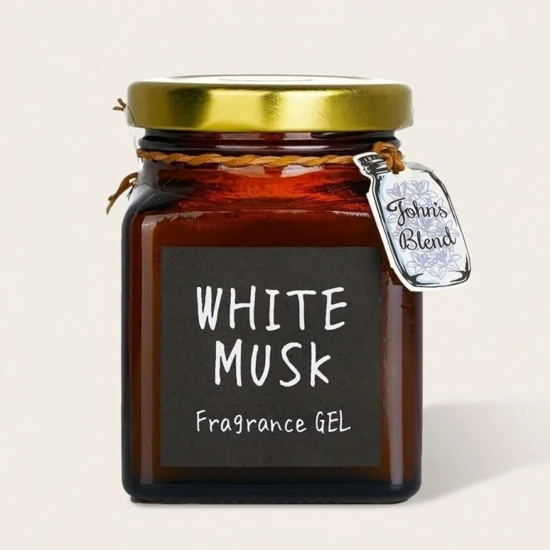John's Blend Fragrance Gel White Musk - Long-Lasting Indoor Air Freshener 135g - Main Image