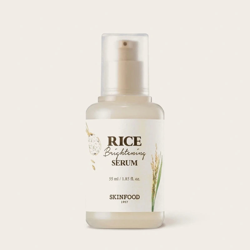 SKINFOOD Rice Brightening Serum 55ml, Radiant Skin Essence with Rice Bran Water  - Main Image