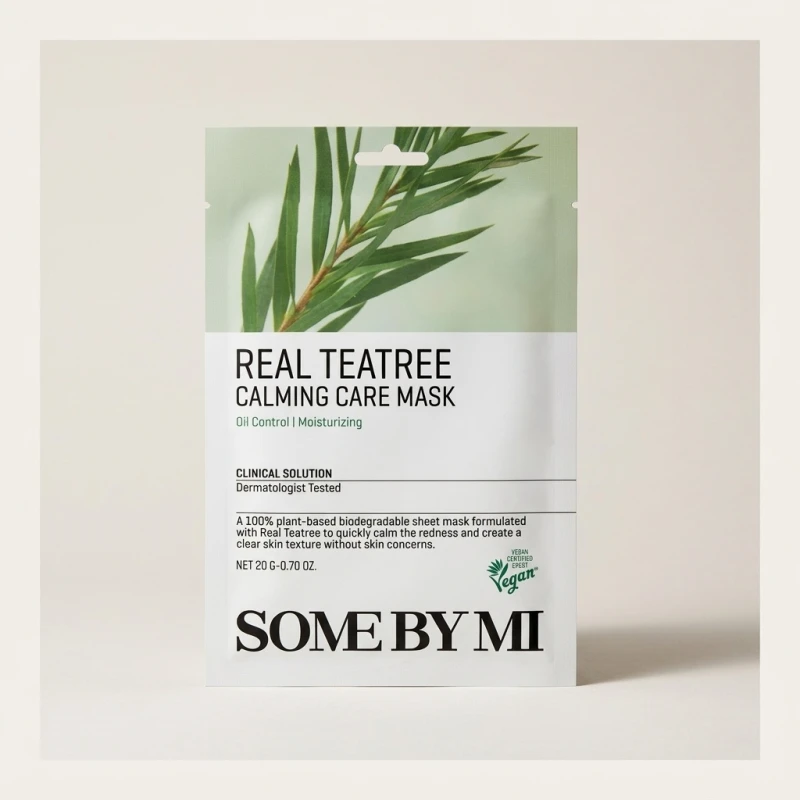 SOME BY MI Real Teatree Calming Care Mask - Oil Control & Soothing (20g) - Main Image