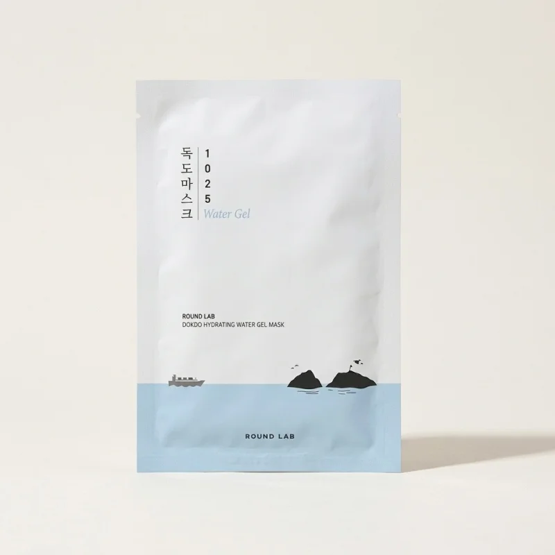 ROUND LAB 1025 Dokdo Hydrating Water Gel Mask, Cooling Sheet Mask (10 Count) - Main Image