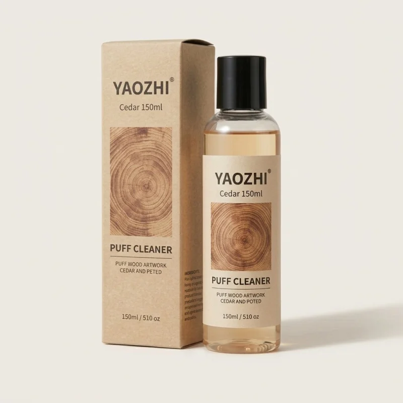 YAOZHI Cedar Scented Puff Cleaner 150ml - Deep Cleaning Solution - Main Image