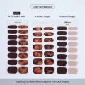 OHORA Semicured Gel Nail N Pumpkin Swirl - Amber Marble DIY Manicure 5