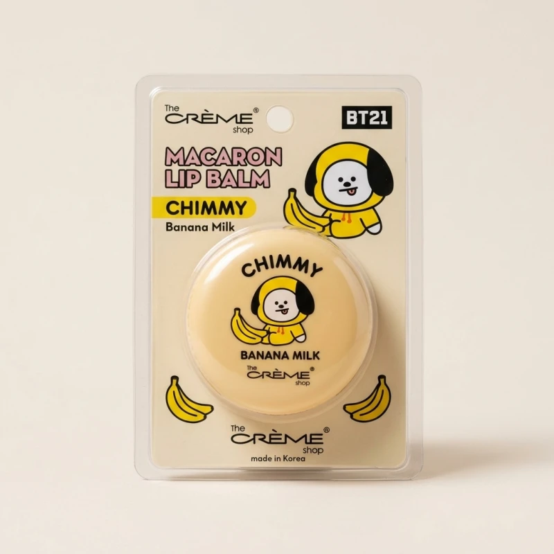 The Crème Shop BT21 Chimmy Macaron Lip Balm - Sweet Banana Milk - Main Image