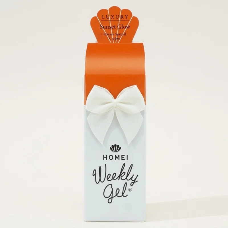HOMEI Weekly Gel All-in-One Peel-Off Polish, NE-37 Sunset Glow, 9ml - Main Image