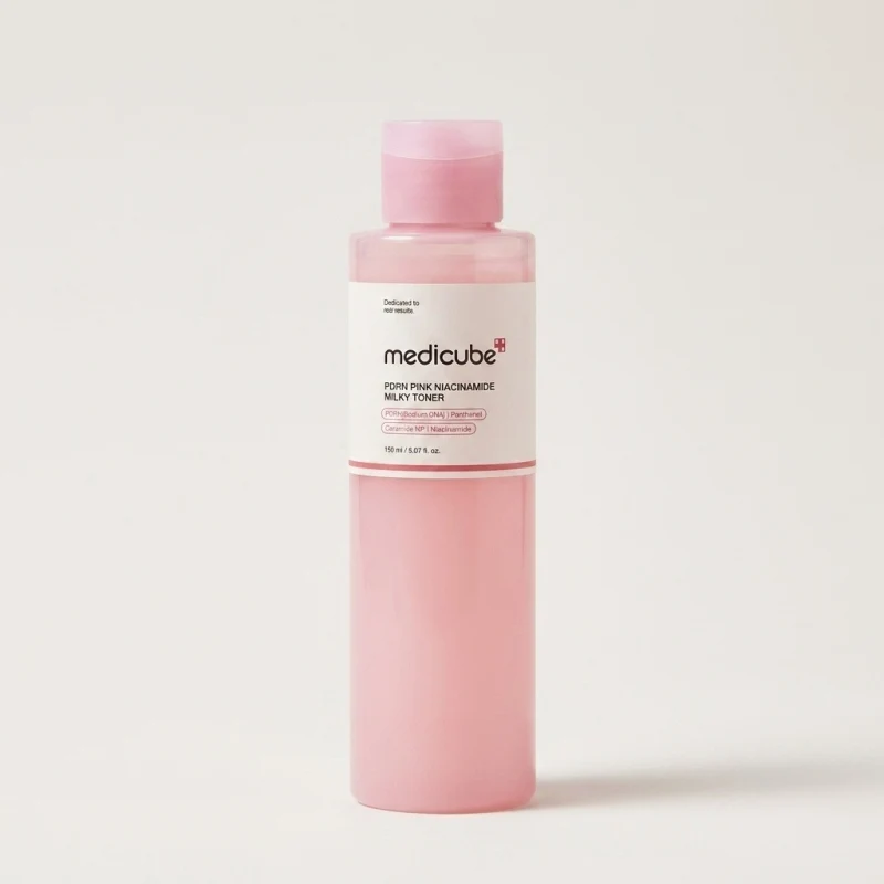 MEDICUBE PDRN Pink Niacinamide Milky Toner 150ml - Brightening & Radiance - Main Image