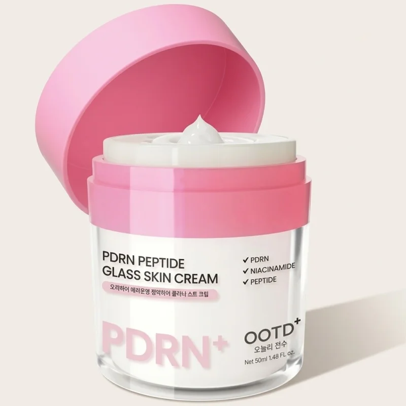 OOTD PDRN Peptide Glass Skin Cream 50ml - Radiance Face Moisturizer - Main Image