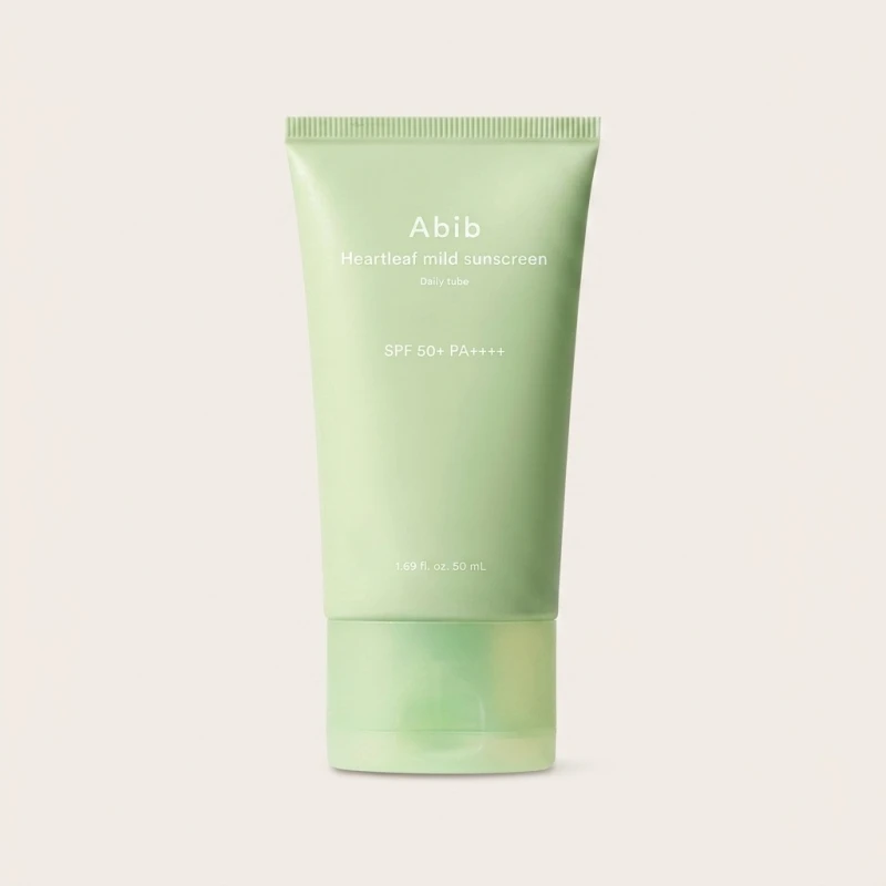 Abib Heartleaf Mild Sunscreen SPF 50+ PA++++ - Soothing Daily UV Protection - Main Image