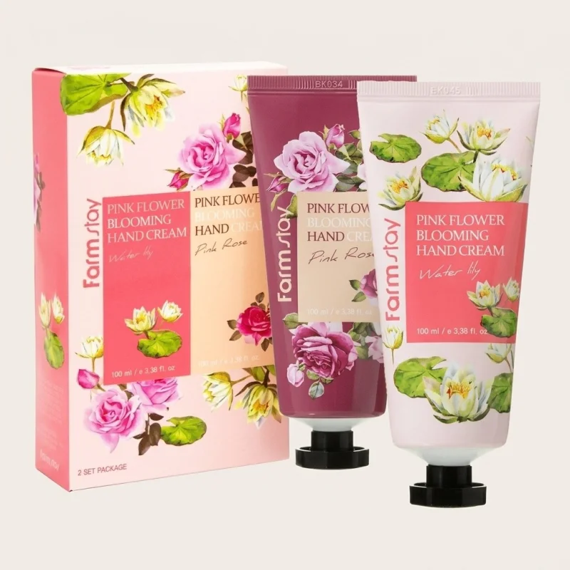 Farmstay Pink Flower Blooming Hand Cream Set (5-Pack, 100ml Each) - Main Image