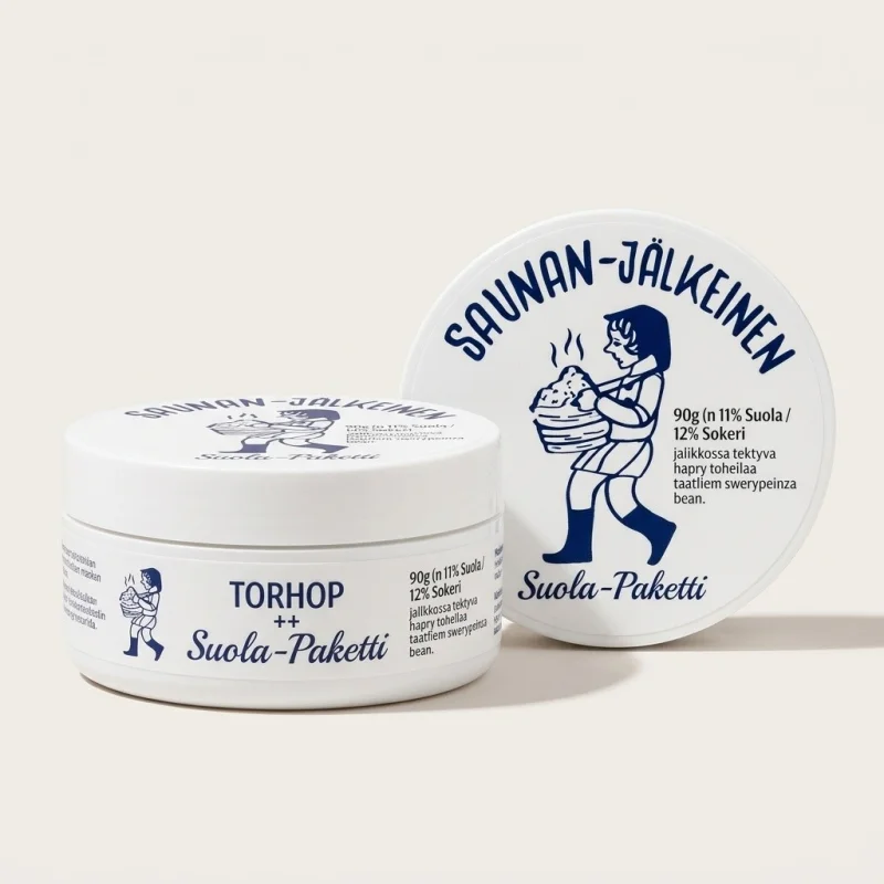 TORHOP Saunan Heating Salt Mask 90g - Warming Exfoliating Face Scrub - Main Image
