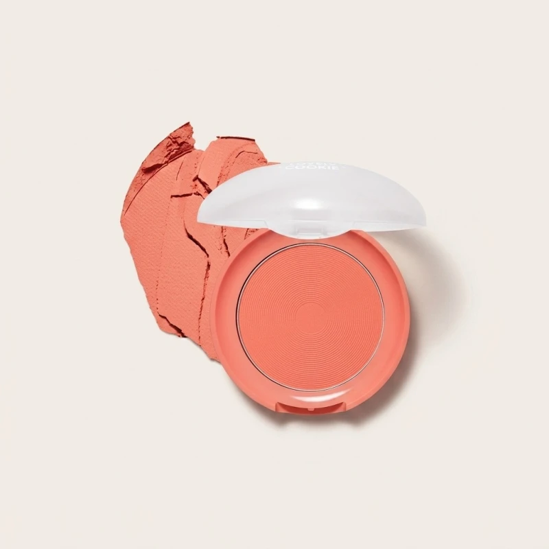 ETUDE Lovely Cookie Blusher OR202 Sweet Coral Candy - Soft Matte Powder - Main Image