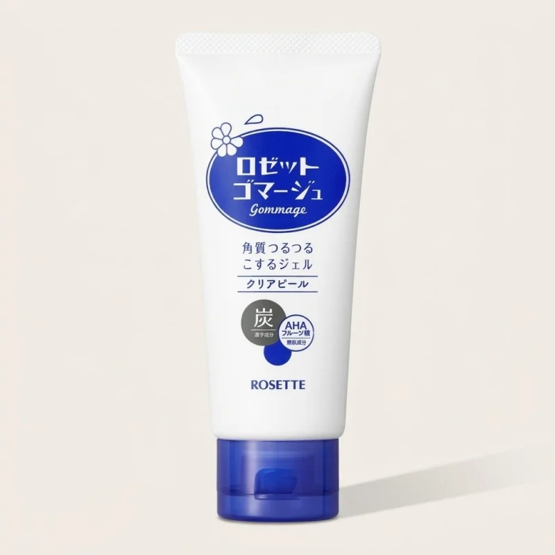 ROSETTE Gommage Clear Peeling Gel 120g - AHA and Charcoal Exfoliator - Main Image
