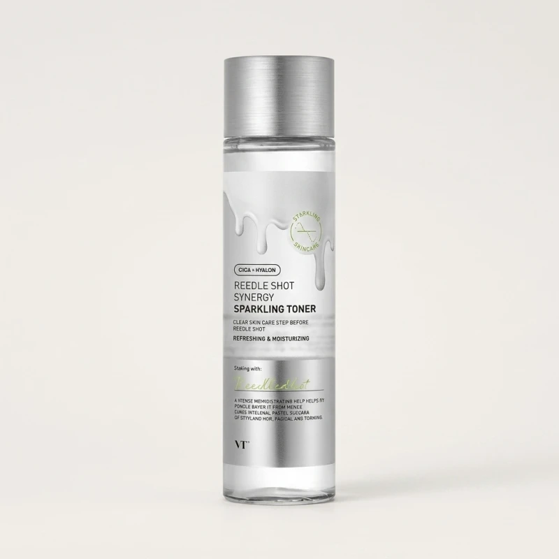 VT Reedle Shot Synergy Sparkling Toner 150ml - Refreshing Cica Hydration - Main Image