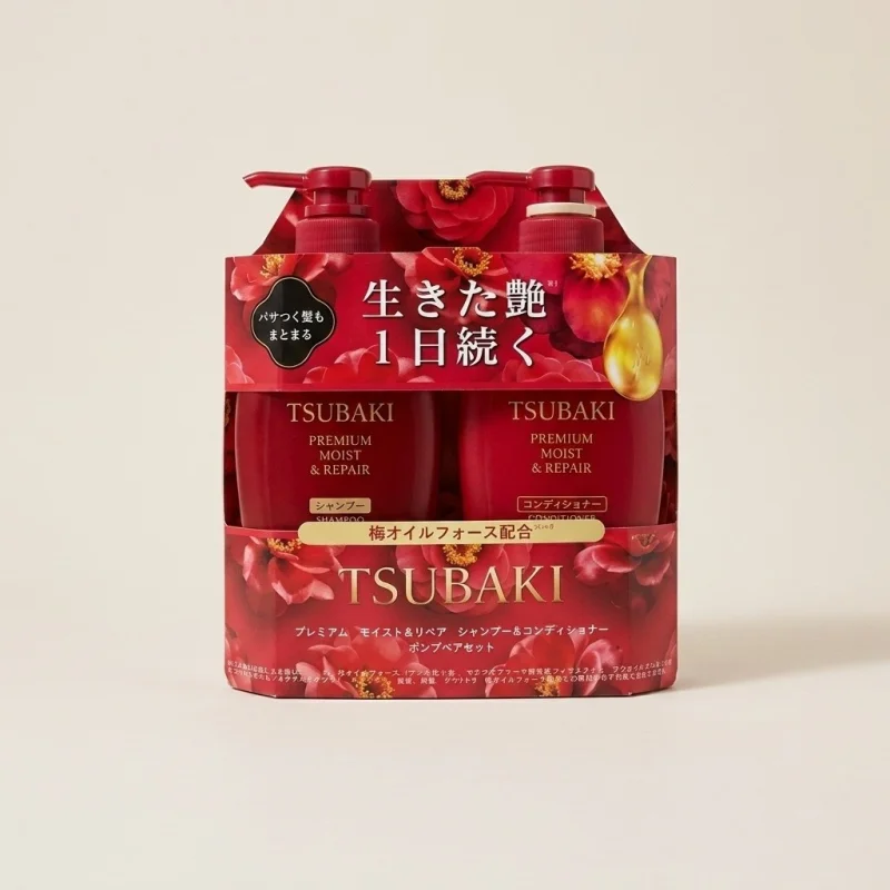 Shiseido Tsubaki Premium Moist & Repair Hair Care Set 490ml Duo - Main Image