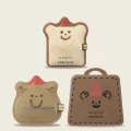 AMORTALS x Tsubo Papa Dark Chocolate Toast Makeup Puff Set, 3-Piece 2