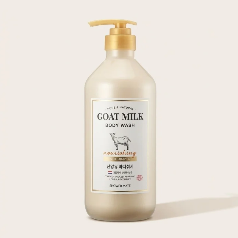 Shower Mate Goat Milk Body Wash with Manuka Honey, 800ml - Main Image
