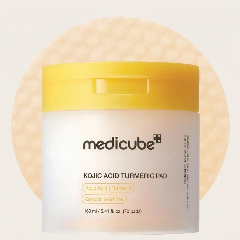 Medicube Kojic Acid Turmeric Pad - Brightening & Exfoliating Facial Pads, 70ct - Main Image