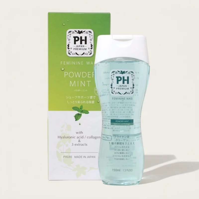 PH Japan Premium Feminine Wash Powder Mint 150ml pH-Balanced Care - Main Image