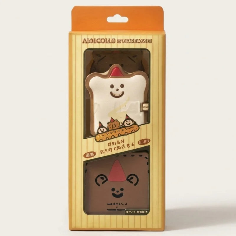 AMORTALS x Tsubo Papa Dark Chocolate Toast Makeup Puff Set, 3-Piece - Main Image