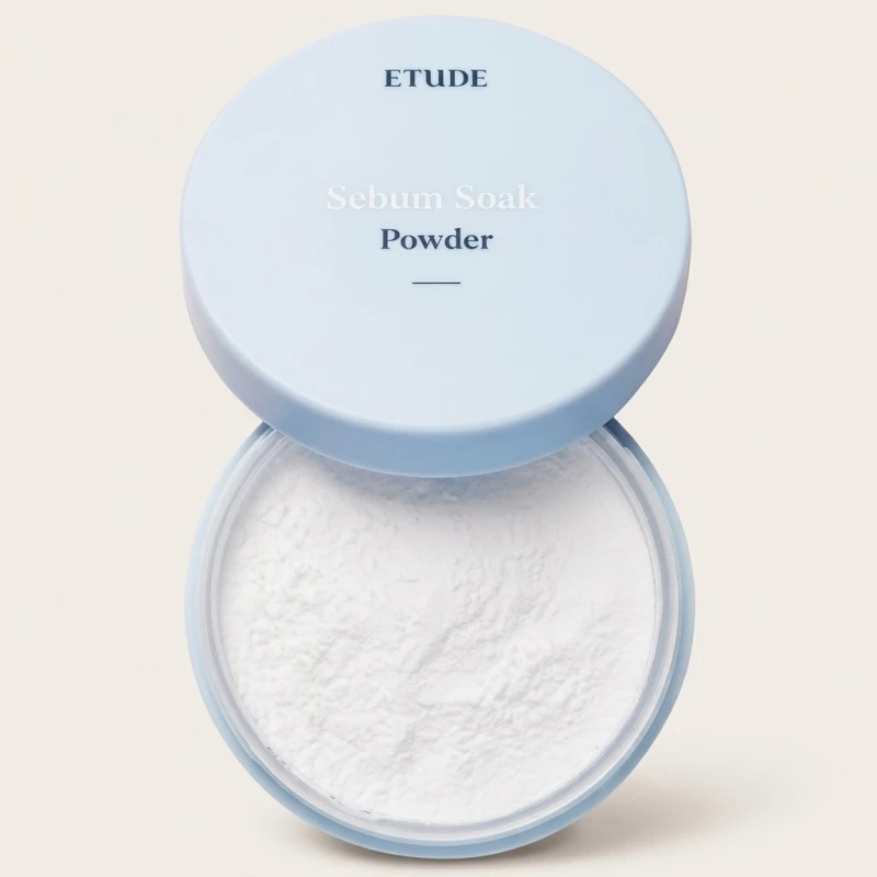Etude Sebum Soak Powder - Translucent Matte Setting Powder for Oil Control - Main Image