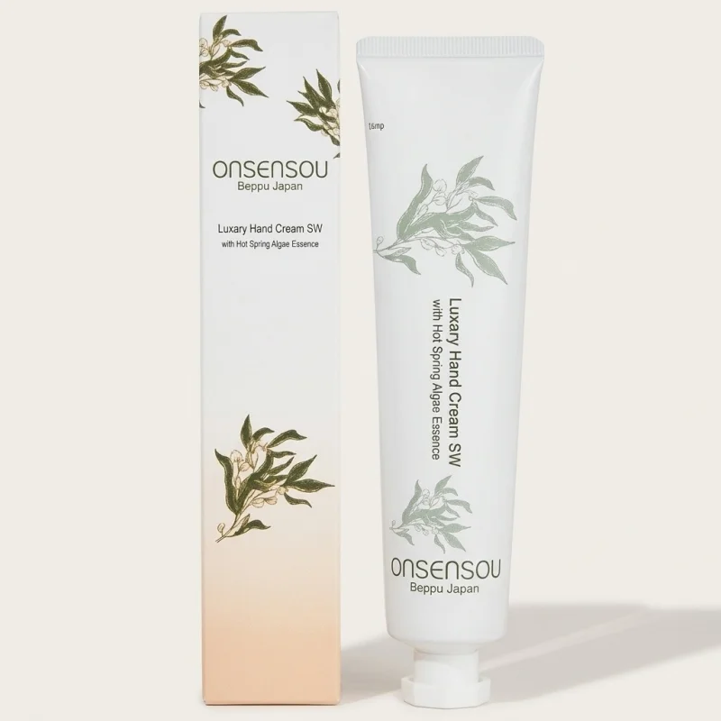 ONSENSOU Luxury Hand Cream SW - Infused with Hot Spring Algae Essence - Main Image