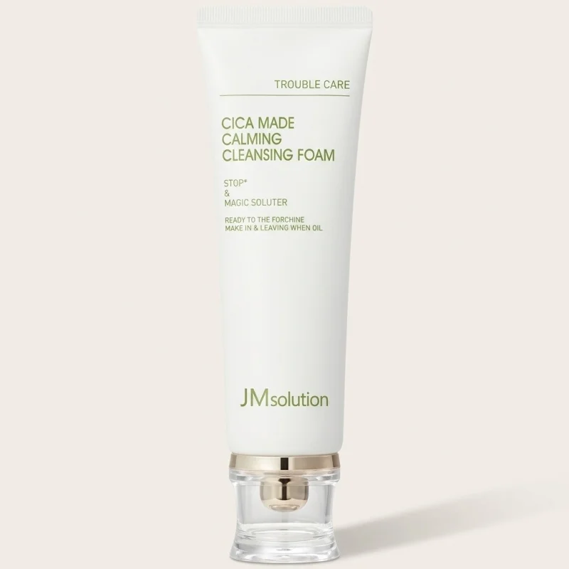 JMsolution Cica Made Calming Cleansing Foam 120ml | Soothing Daily Face Wash - Main Image