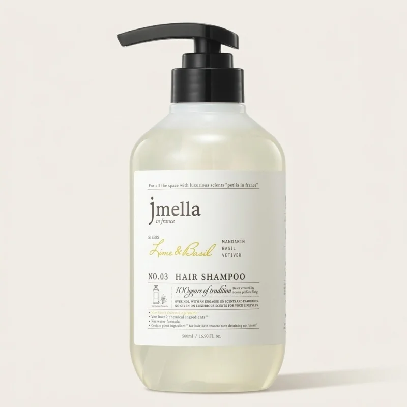 JMELLA In France No.03 Lime & Basil Hair Shampoo - Fragrance-Rich 500ml - Main Image