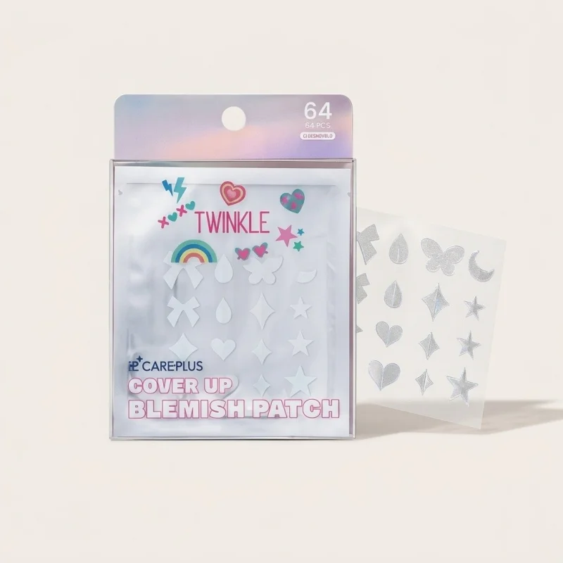 Care Plus Twinkle Blemish Patch - Decorative Hydrocolloid Covers, 64 Count - Main Image