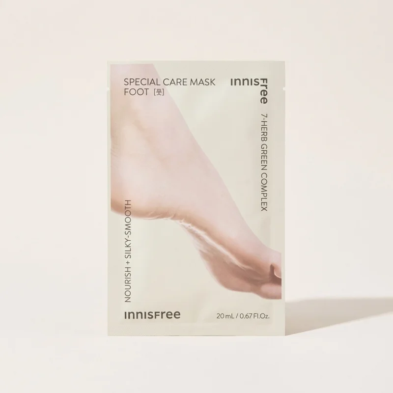 INNISFREE Special Care Foot Mask with 7-Herb Green Complex for Smooth Skin - Main Image