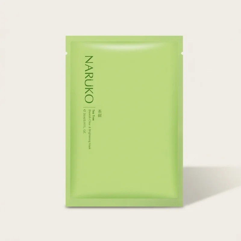 Naruko Tea Tree Blemish Clear & Brightening Mask - Pore Purifying Sheet Mask - Main Image