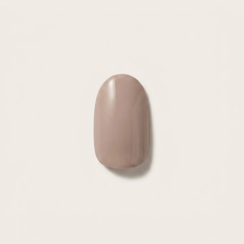 OHORA N Nudist Semi-Cured Gel Nail Strips - Neutral Beige with Glitter Accents - Main Image