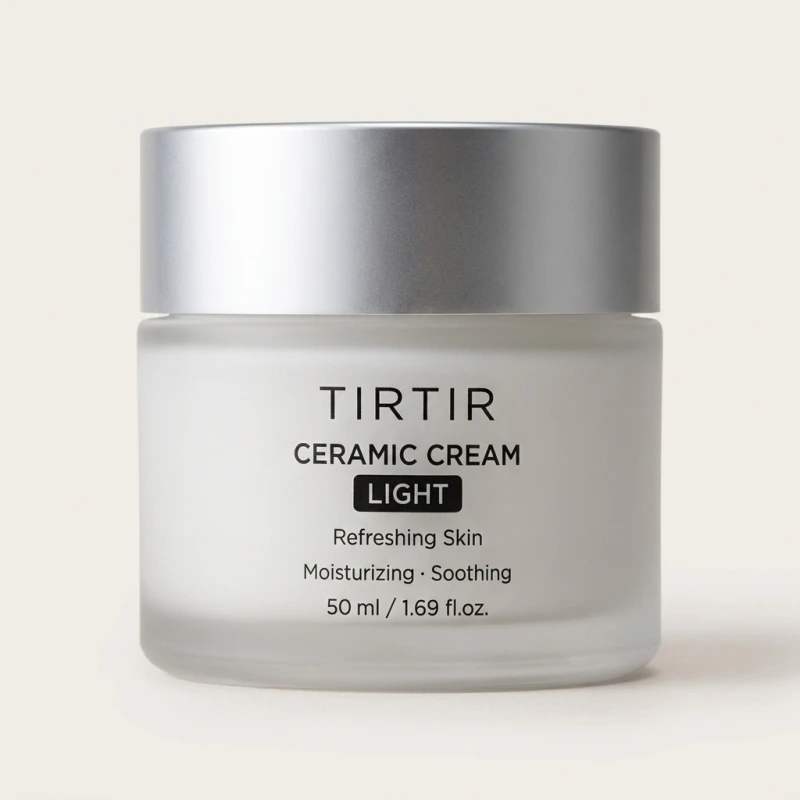 TIRTIR Ceramic Cream Light 50ml - Refreshing Moisturizer for Soothing Hydration - Main Image