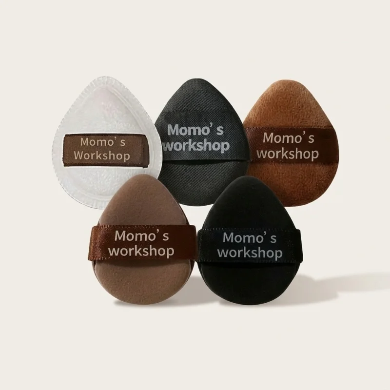 Momo's Workshop Mini Makeup Puff Set - 5 Count Precision Applicators - Main Image