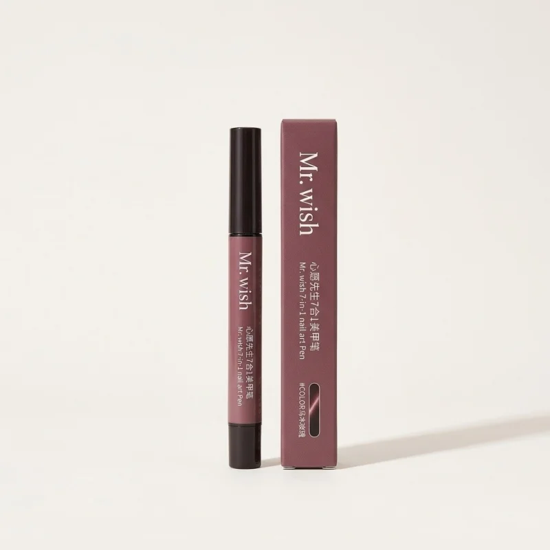 MR WISH Cat Eye Nail Polish Pen in Ebony Rose - Shimmer Magnetic Gel - Main Image