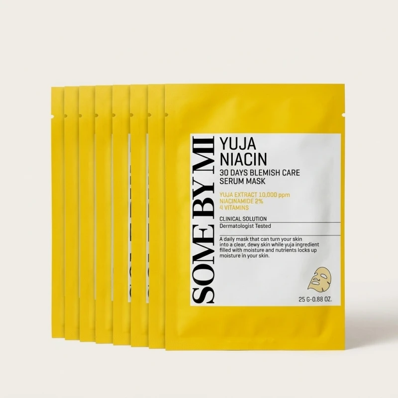 SOME BY MI Yuja Niacin Brightening Serum Mask (10pc) - Revitalizing Care - Main Image