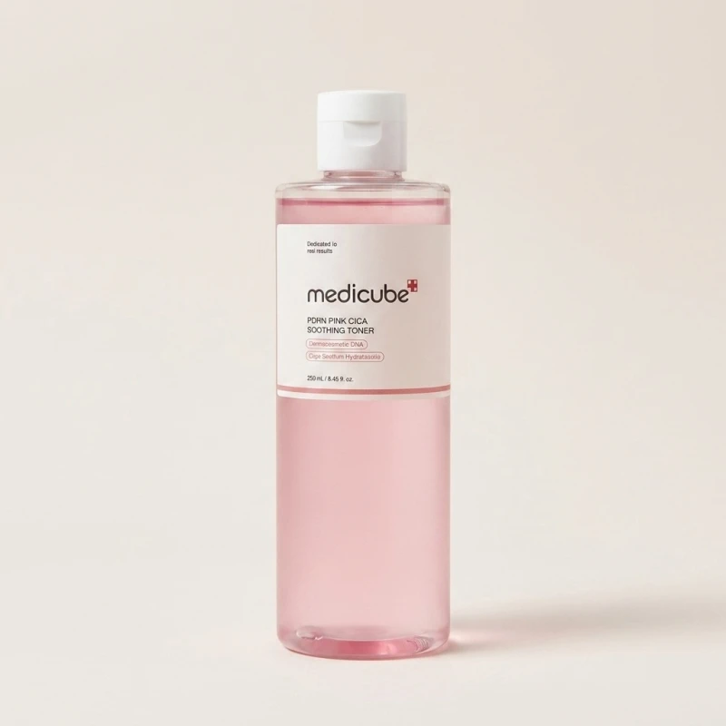 Medicube PDRN Pink Cica Soothing Toner 250ml - Calming Skin Barrier Care - Main Image