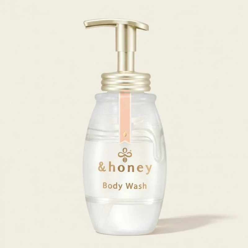 &honey Mellow Airy Foaming Body Wash, White Tea Honey Scent, 500ml - Main Image
