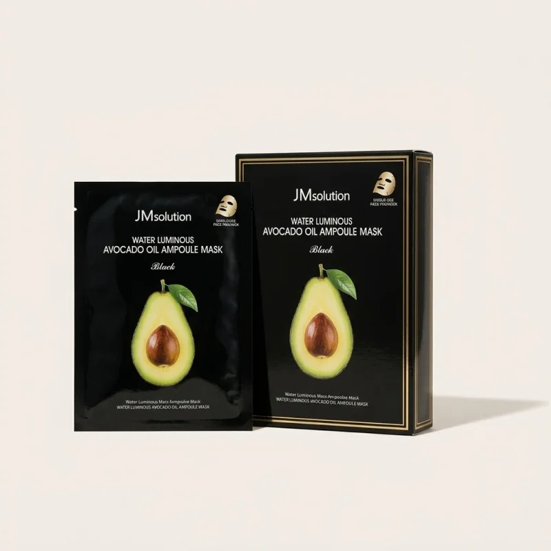 JMsolution Water Luminous Avocado Oil Ampoule Mask - 10 Sheets - Main Image