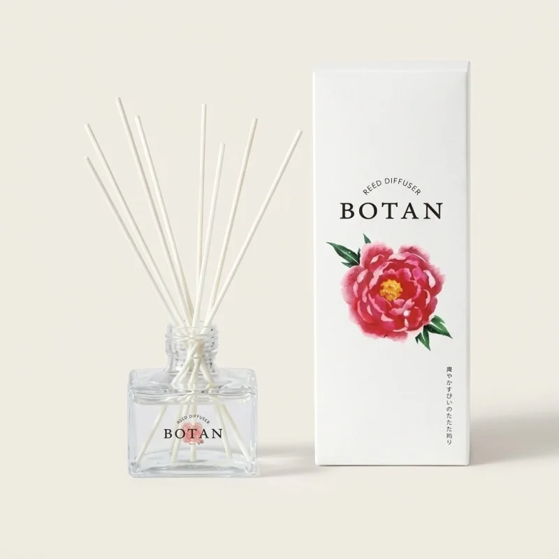 BIKEN Botan Reed Diffuser - Elegant Peony Floral Home Fragrance - Main Image